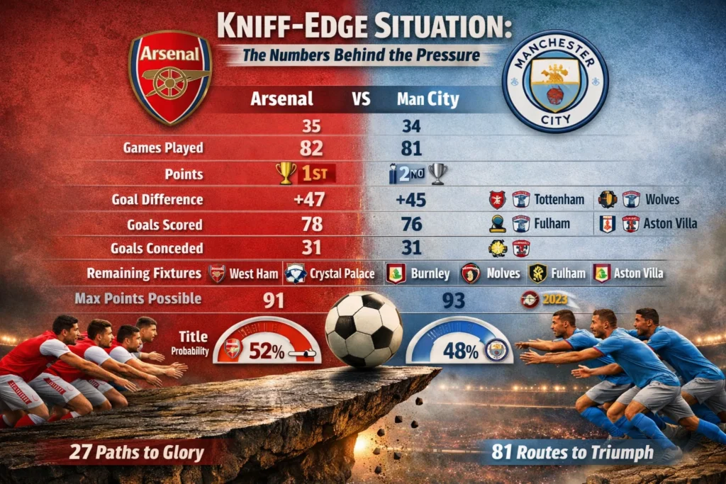 The Knife Edge situation in Premier League title race