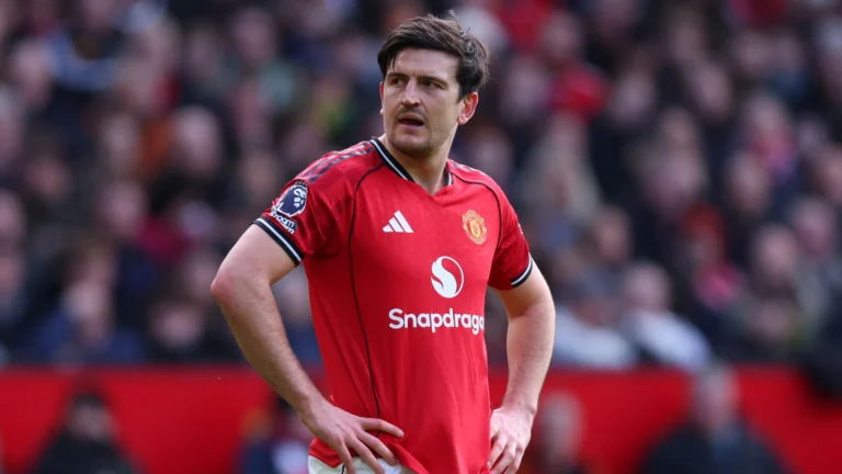 Harry Maguire playing for Manchester United as overrated debate continues